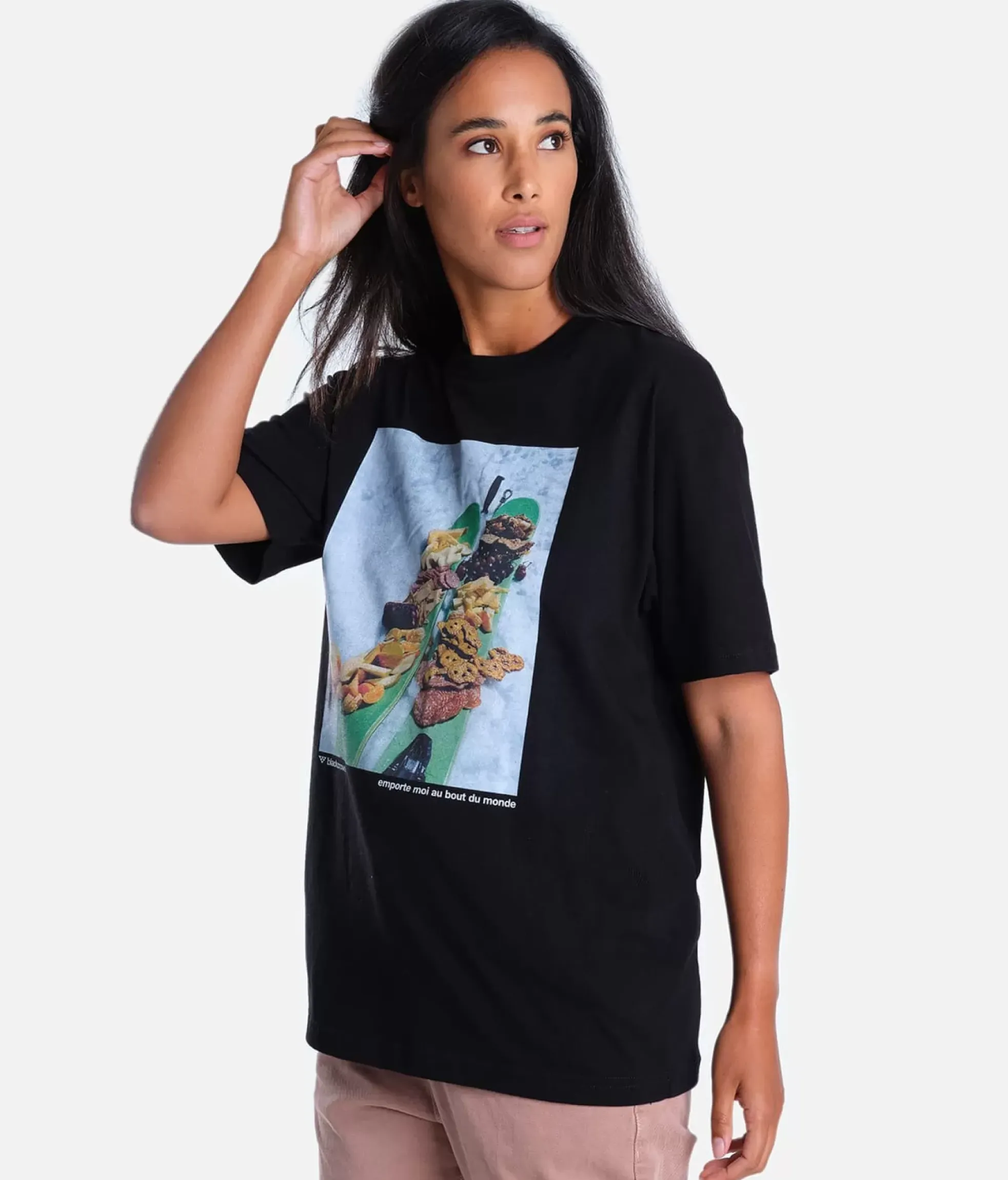 Best Black Crows Navis Freebird Motto Premium Organic Tee Noir
