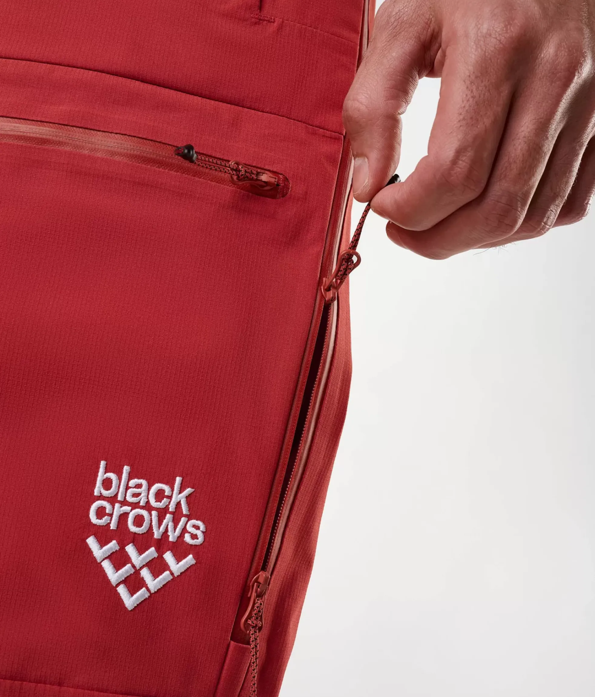 New Black Crows Pantalon Homme Ora Xpore Ripstop Bib Rust Red