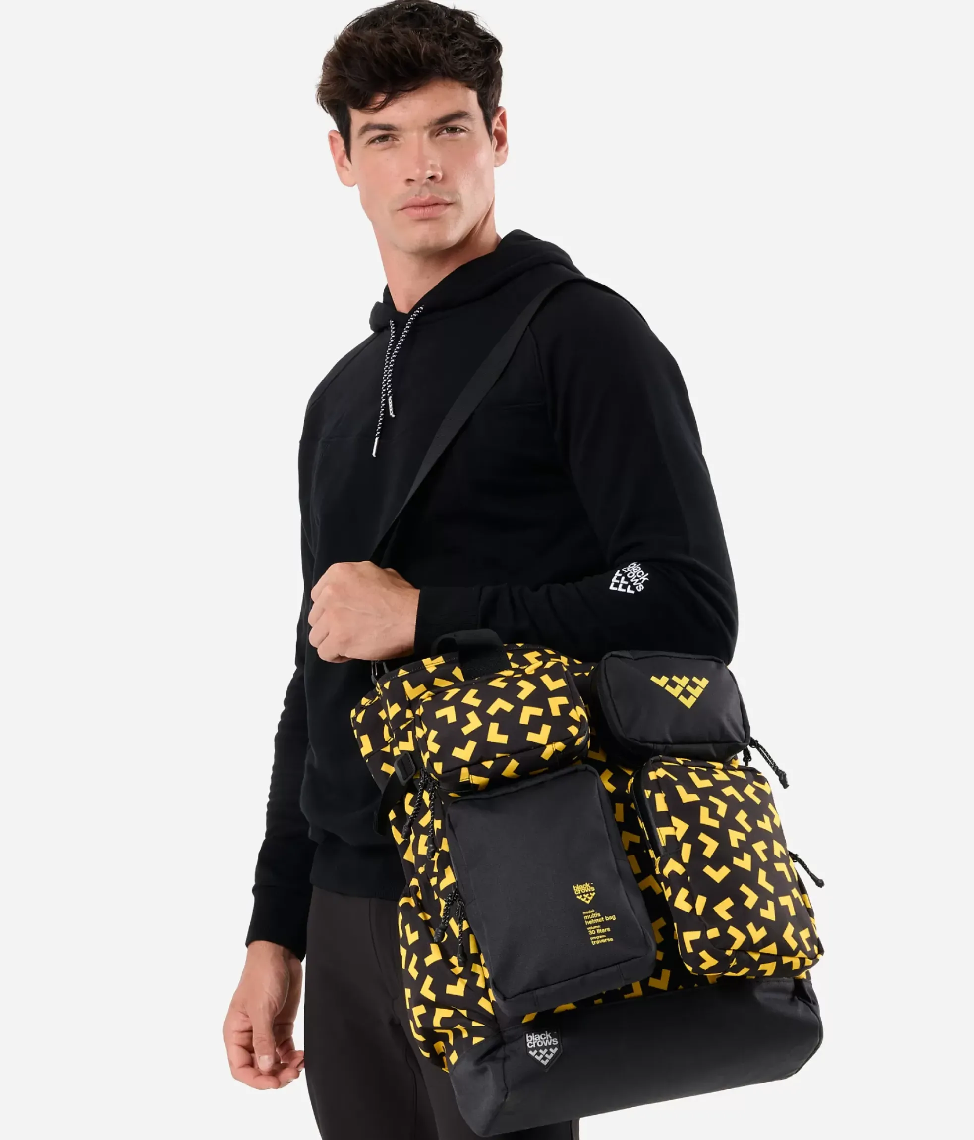 Hot Black Crows Sac Multis Helmet Noir-Jaune