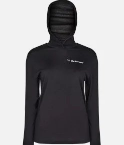 Best Black Crows T-Shirt A Capuche Femme Merino Blend Noir