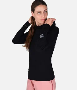 Best Black Crows T-Shirt A Capuche Femme Merino Blend Noir