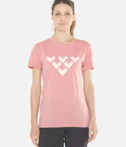 Black Crows T-Shirt Femme Chevron Merino Blend Manches Courtes<Femme Premières Couches