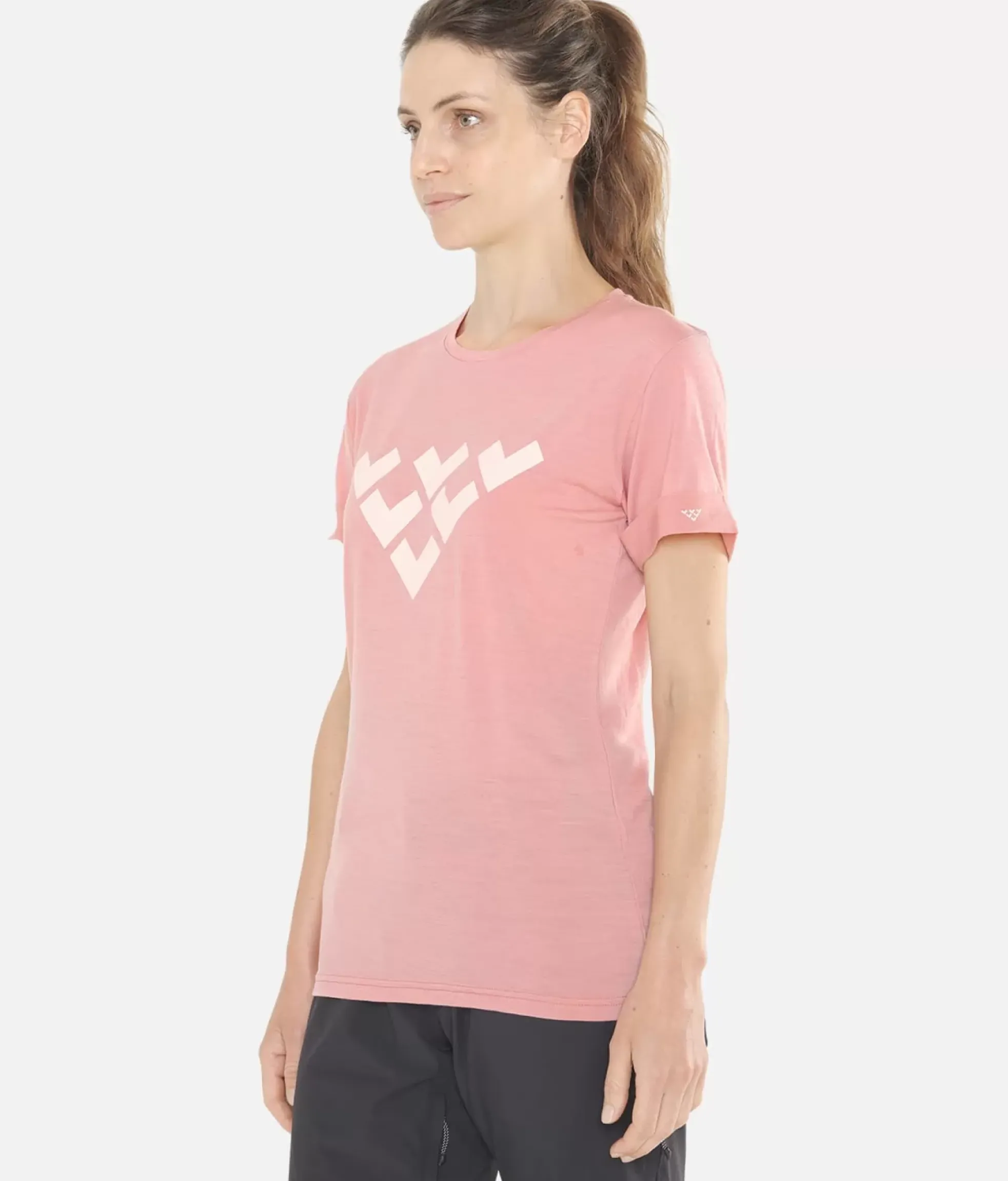 Black Crows T-Shirt Femme Chevron Merino Blend Manches Courtes<Femme Premières Couches