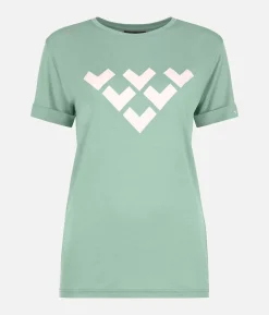 Black Crows T-Shirt Femme Chevron Merino Blend Manches Courtes<Femme Premières Couches