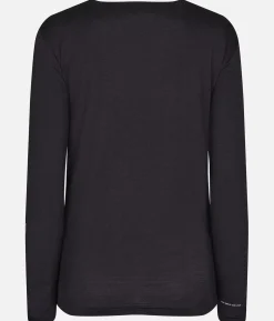 Black Crows T-Shirt Femme Merino Blend Manches Longues Noir