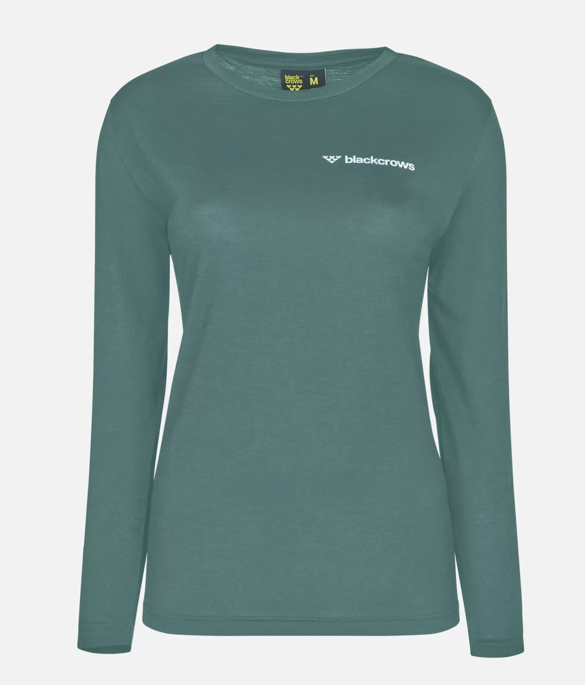 Hot Black Crows T-Shirt Femme Merino Blend Manches Longues Winter Green