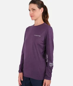 Clearance Black Crows T-Shirt Femme Merino Blend Manches Longues Deeppurple