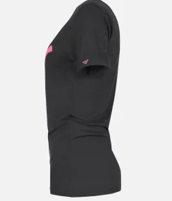 Online Black Crows T-Shirt Femme Merino Manches Courtes Chevron Noir-Rose