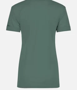 Outlet Black Crows T-Shirt Femme Merino Manches Courtes Chevron Vert Fonce