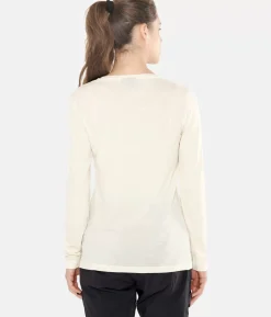 Clearance Black Crows T-Shirt Femme Merino Manches Longues Chevron Blanc Casse