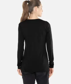 Online Black Crows T-Shirt Femme Merino Manches Longues Chevron Noir