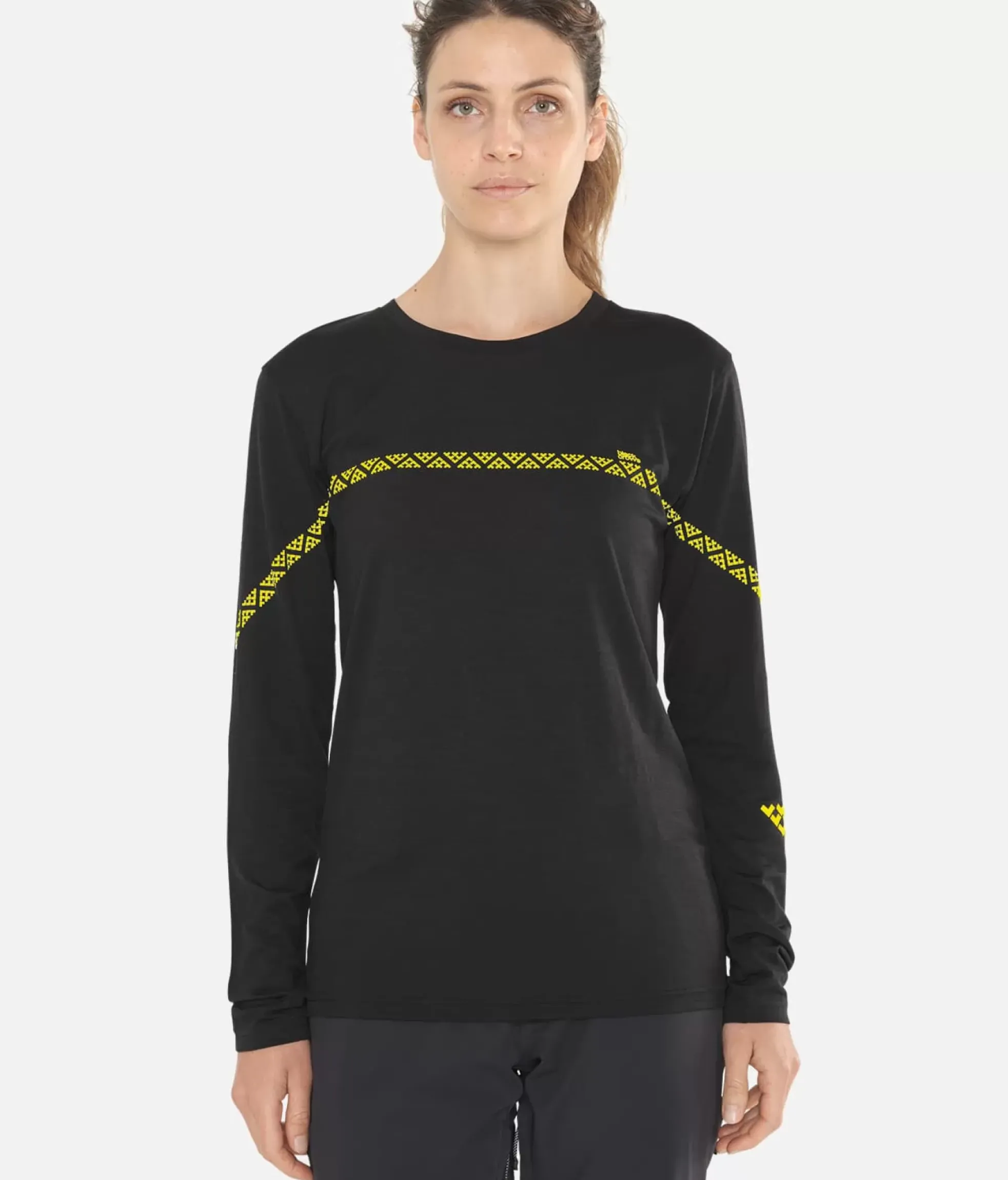 Online Black Crows T-Shirt Femme Merino Manches Longues Line Noir