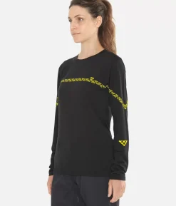 Online Black Crows T-Shirt Femme Merino Manches Longues Line Noir
