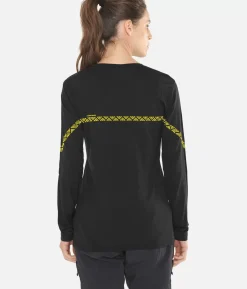 Online Black Crows T-Shirt Femme Merino Manches Longues Line Noir
