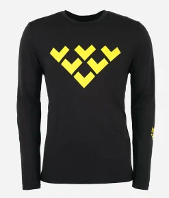 Black Crows T-Shirt Homme Chevron Merino Blend Manches Longues<Homme Premières Couches