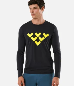 Black Crows T-Shirt Homme Chevron Merino Blend Manches Longues<Homme Premières Couches