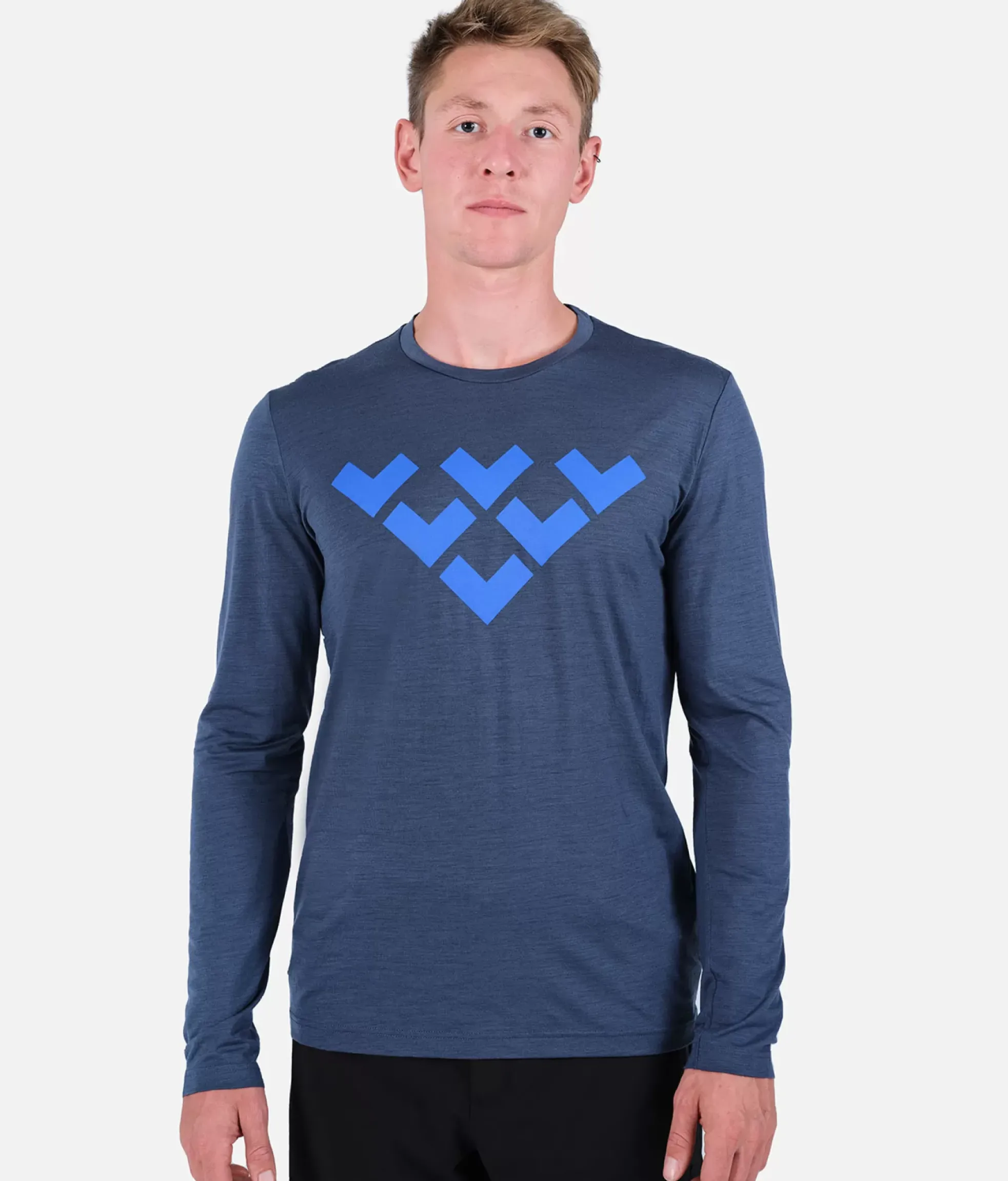 Black Crows T-Shirt Homme Chevron Merino Blend Manches Longues<Homme Premières Couches