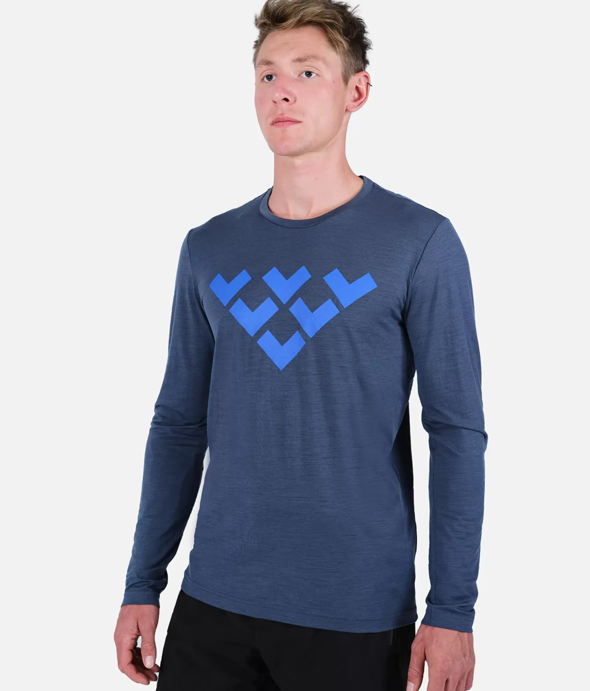 Black Crows T-Shirt Homme Chevron Merino Blend Manches Longues<Homme Premières Couches