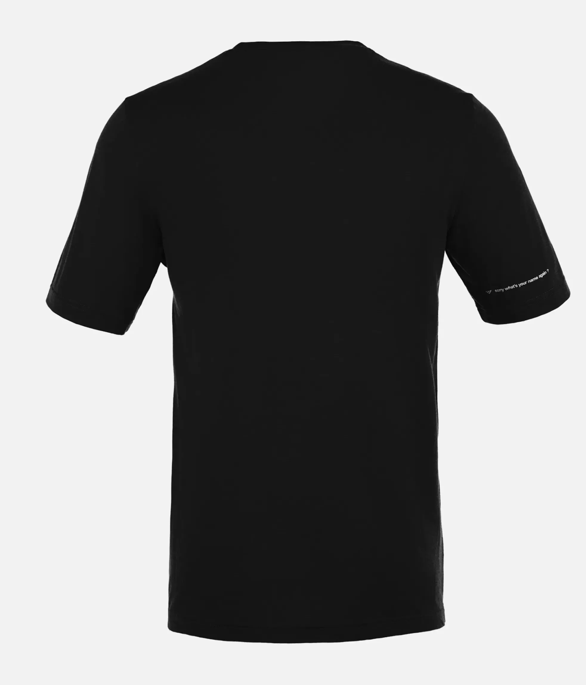 Hot Black Crows T-Shirt Homme Chevron Merino Blend Manches Courtes Noir