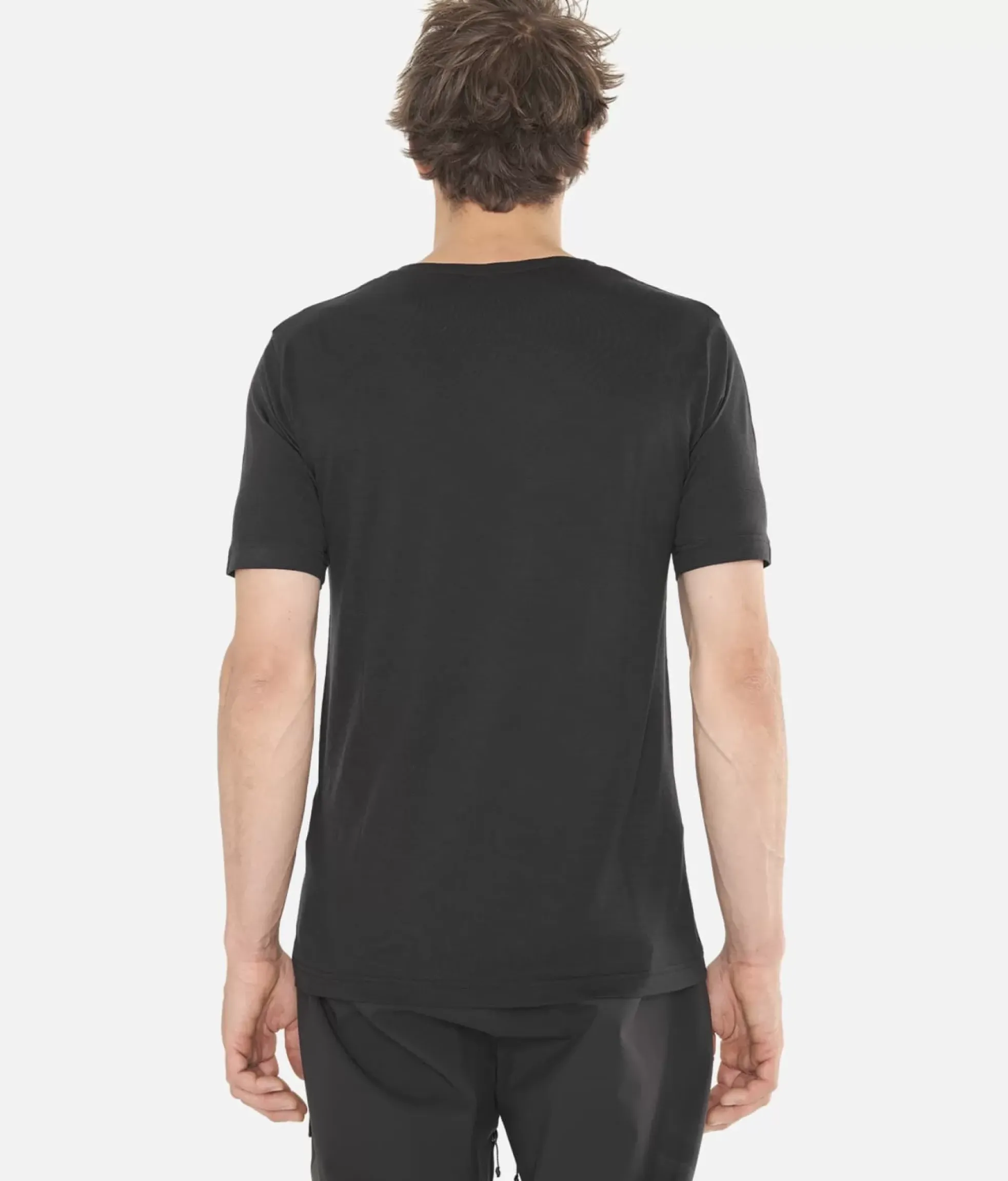 Outlet Black Crows T-Shirt Homme Merino Bc Manches Courtes Noir-Jaune