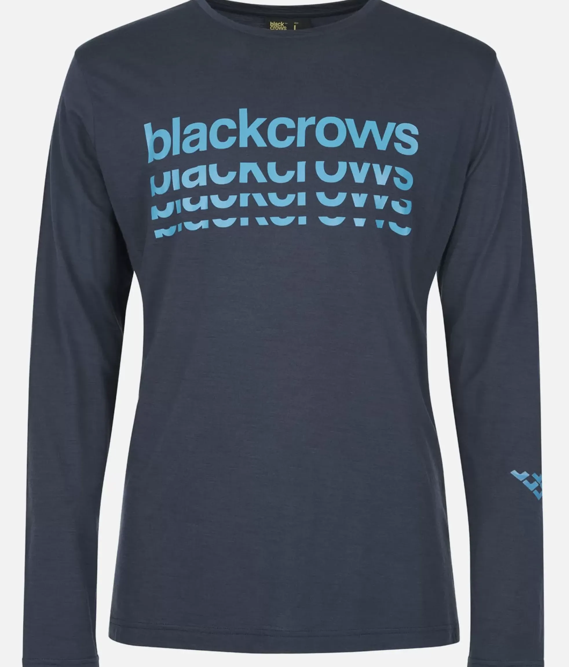 Discount Black Crows T-Shirt Homme Merino Bc Manches Longues Bleu Fonce