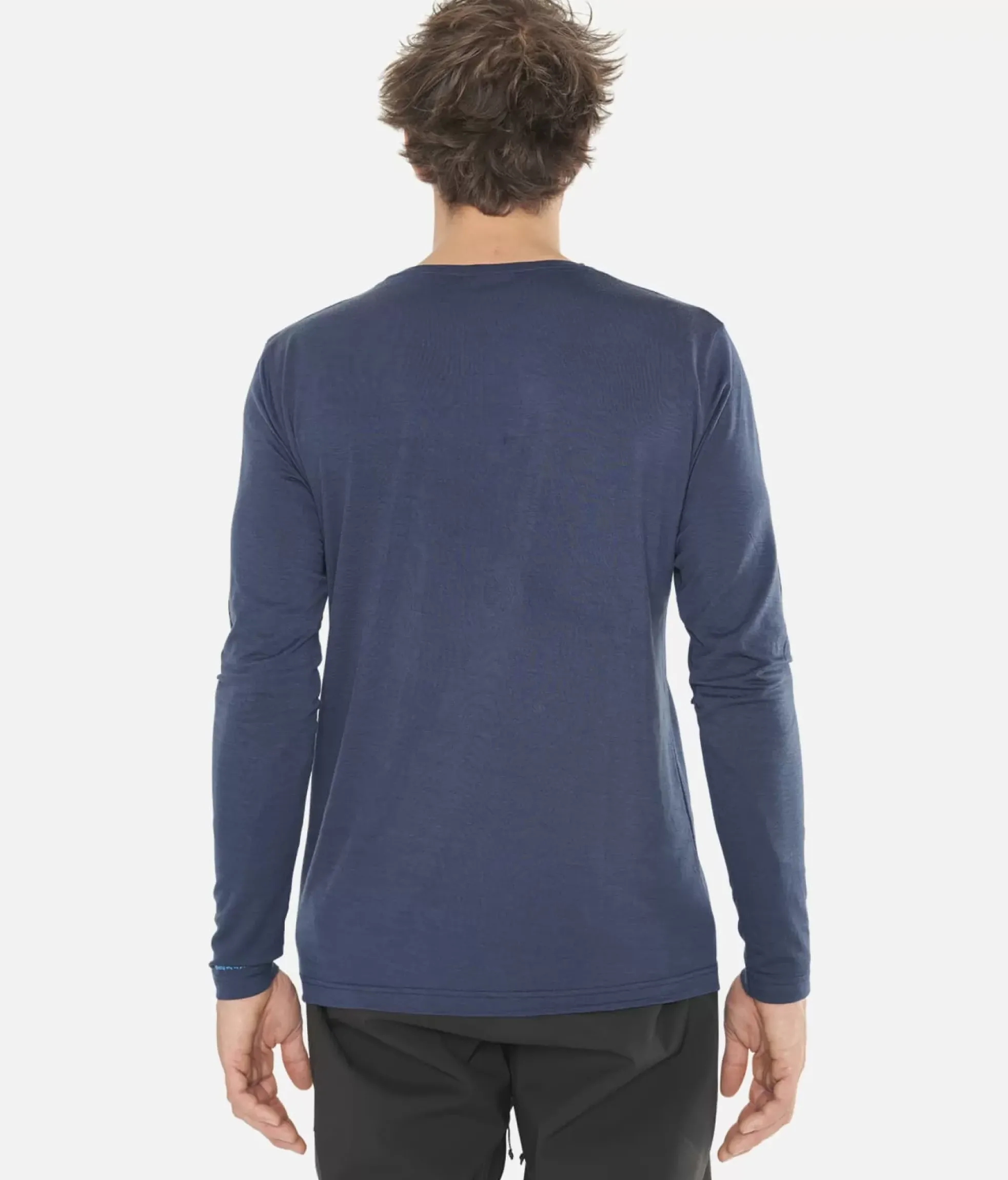Discount Black Crows T-Shirt Homme Merino Bc Manches Longues Bleu Fonce