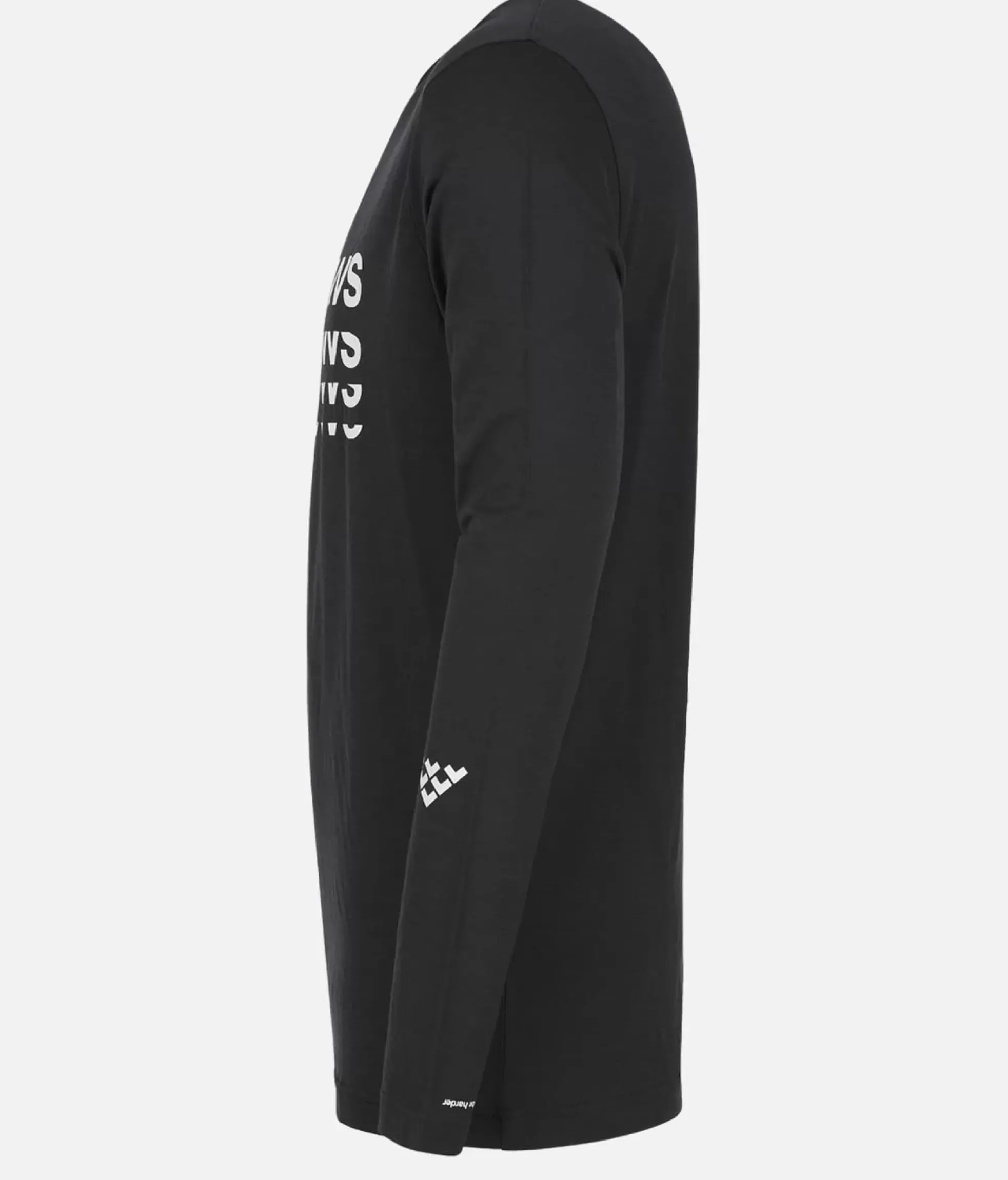 Best Black Crows T-Shirt Homme Merino Bc Manches Longues Noir-Blanc