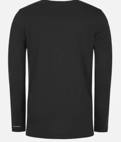 Best Black Crows T-Shirt Homme Merino Bc Manches Longues Noir-Blanc