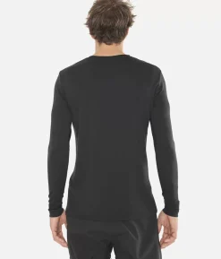 Best Black Crows T-Shirt Homme Merino Bc Manches Longues Noir-Blanc