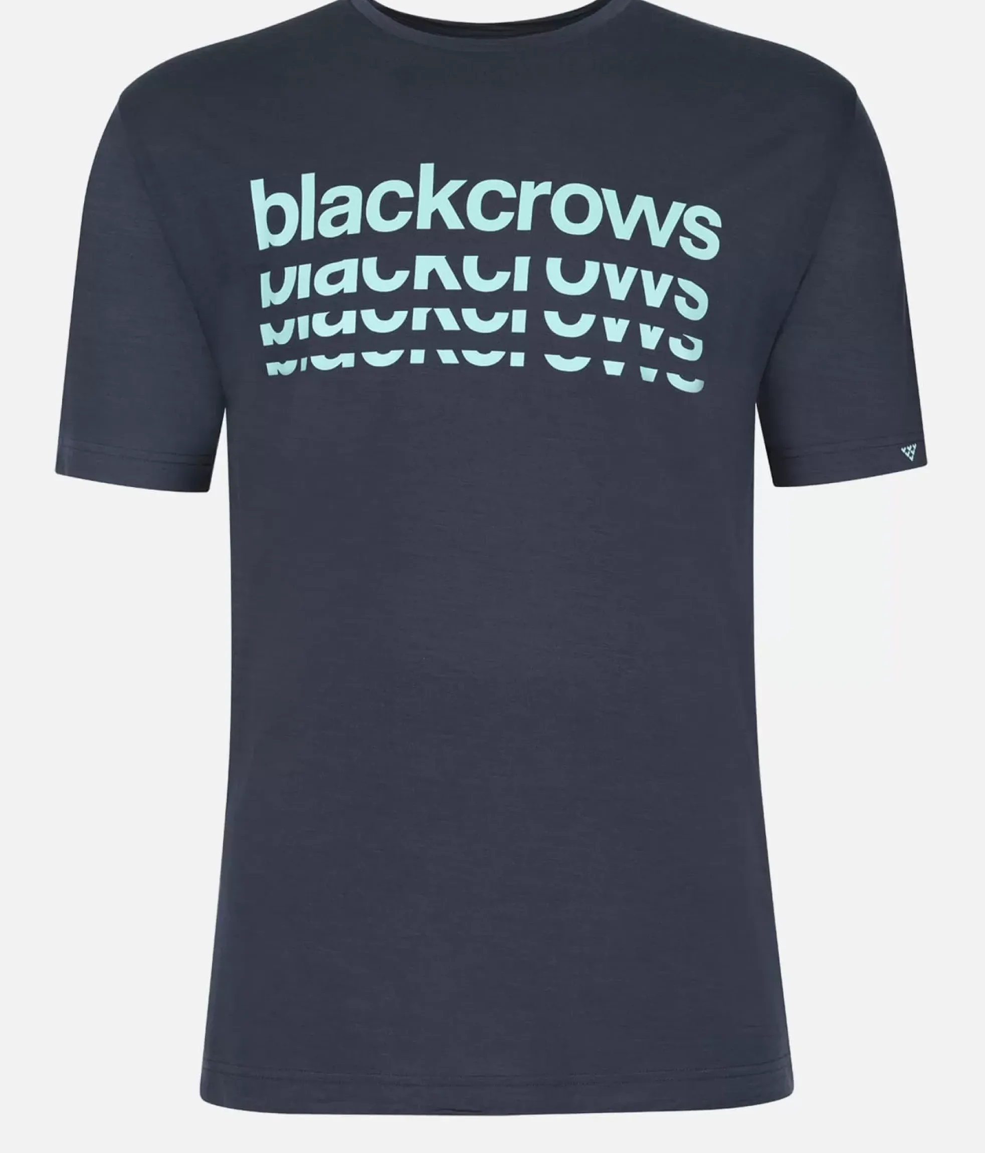 Discount Black Crows T-Shirt Homme Merino Bc Manches Courtes Bleu Fonce