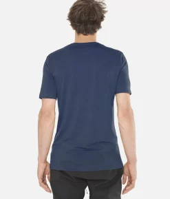 Discount Black Crows T-Shirt Homme Merino Bc Manches Courtes Bleu Fonce