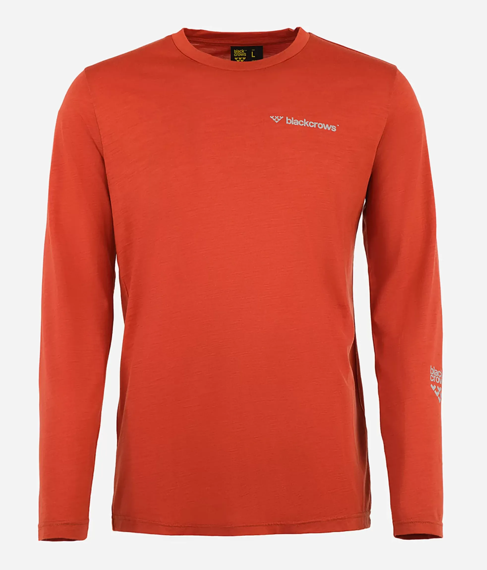 Clearance Black Crows T-Shirt Homme Merino Blend Manches Longues Rust Red