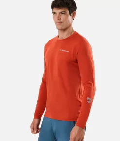 Clearance Black Crows T-Shirt Homme Merino Blend Manches Longues Rust Red