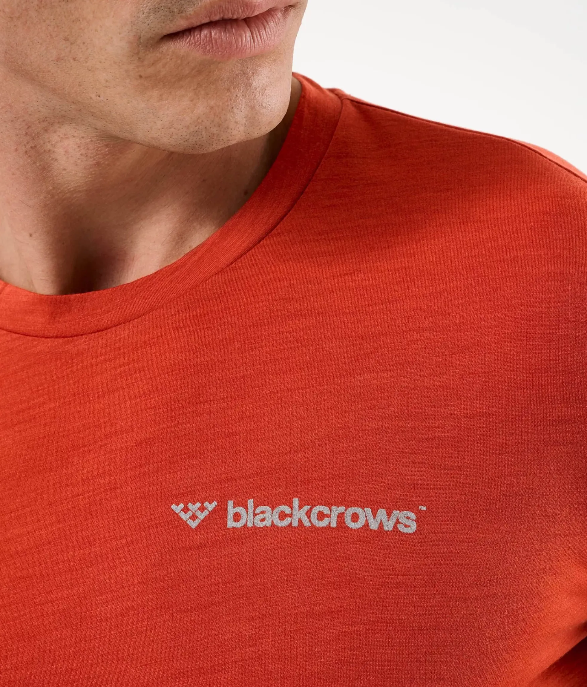 Clearance Black Crows T-Shirt Homme Merino Blend Manches Longues Rust Red