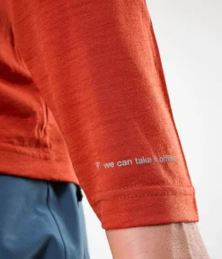 Clearance Black Crows T-Shirt Homme Merino Blend Manches Longues Rust Red