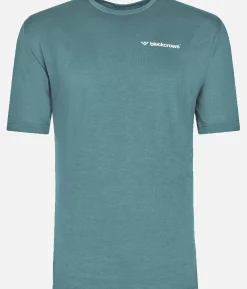 Sale Black Crows T-Shirt Homme Merino Blend Manches Courtes Vert Fonce