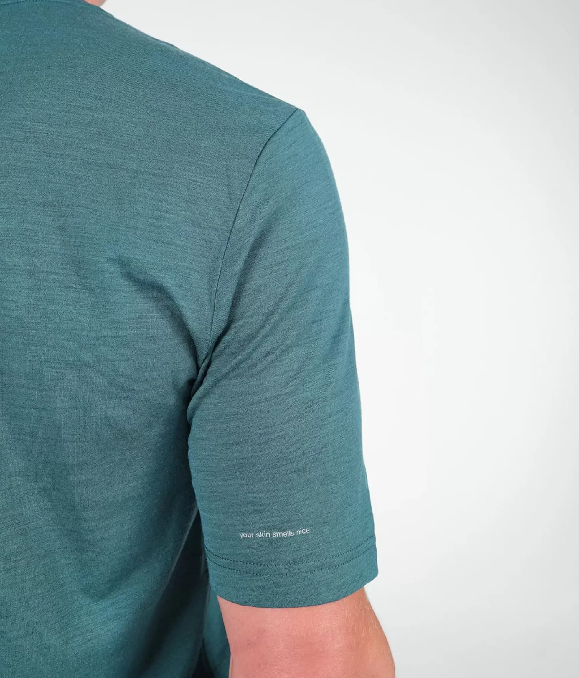 Sale Black Crows T-Shirt Homme Merino Blend Manches Courtes Vert Fonce