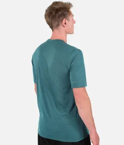 Sale Black Crows T-Shirt Homme Merino Blend Manches Courtes Vert Fonce