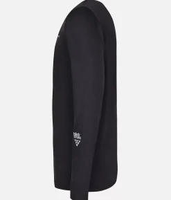 New Black Crows T-Shirt Homme Merino Blend Manches Longues Noir