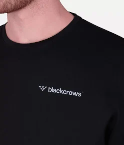 New Black Crows T-Shirt Homme Merino Blend Manches Longues Noir