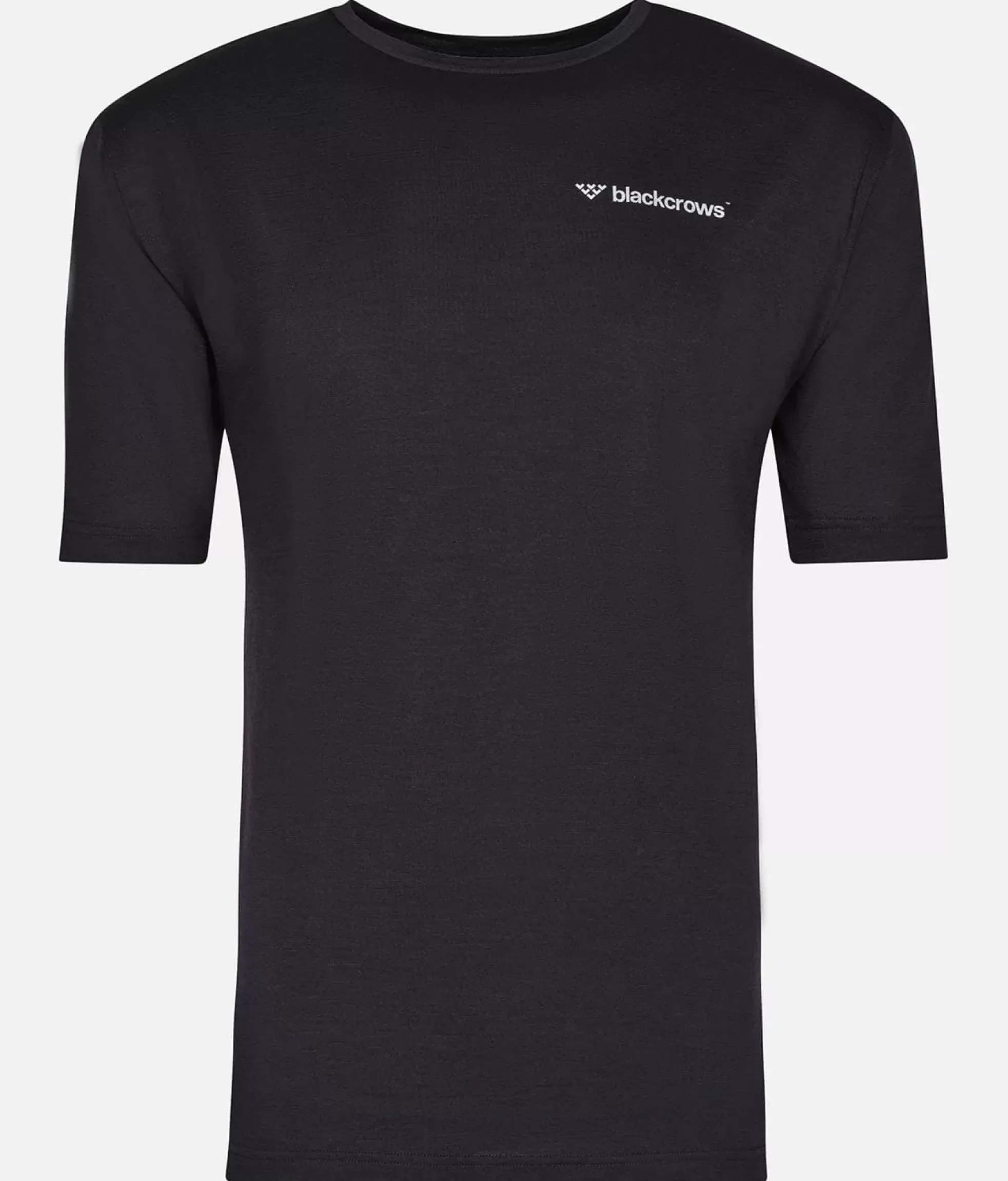 Best Black Crows T-Shirt Homme Merino Blend Manches Courtes Noir