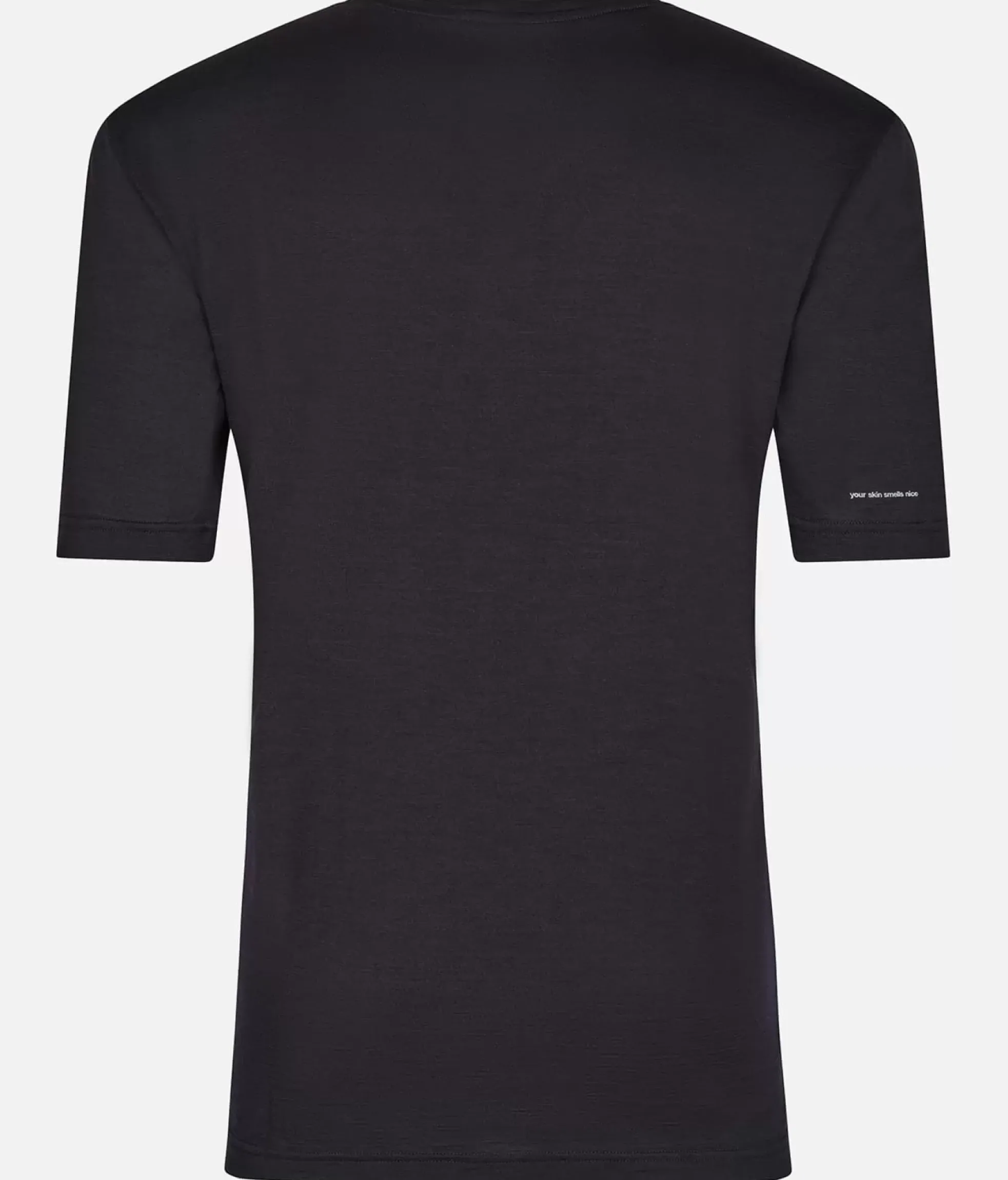 Best Black Crows T-Shirt Homme Merino Blend Manches Courtes Noir