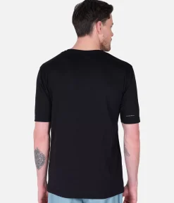 Best Black Crows T-Shirt Homme Merino Blend Manches Courtes Noir