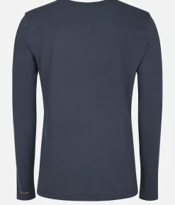 Discount Black Crows T-Shirt Homme Merino Manches Longues Chevron Bleu Fonce