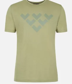 Best Black Crows T-Shirt Homme Merino Manches Courtes Chevron Vert Olive
