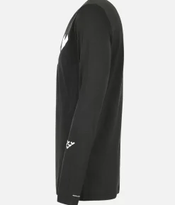 Online Black Crows T-Shirt Homme Merino Manches Longues Chevron Noir-Blanc