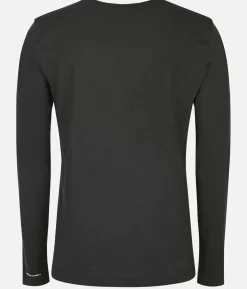 Hot Black Crows T-Shirt Homme Merino Manches Longues Chevron Noir-Jaune