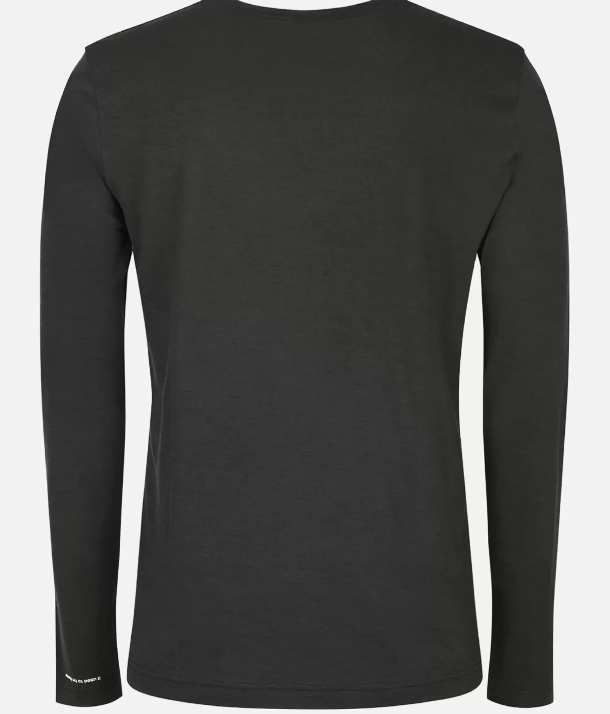 Hot Black Crows T-Shirt Homme Merino Manches Longues Chevron Noir-Jaune