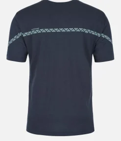 New Black Crows T-Shirt Homme Merino Manches Courtes Line Bleu Fonce