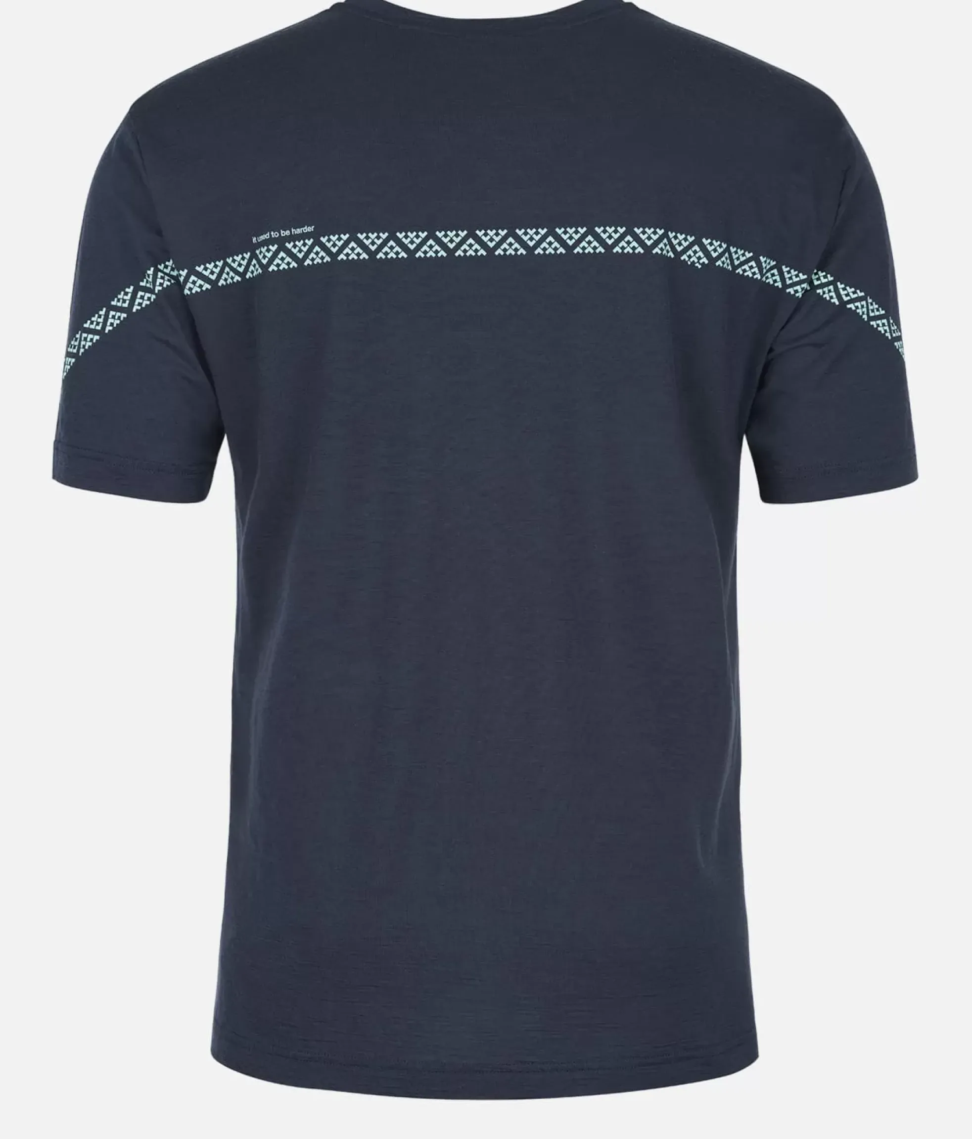 New Black Crows T-Shirt Homme Merino Manches Courtes Line Bleu Fonce